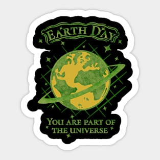 Earth day. Sticker